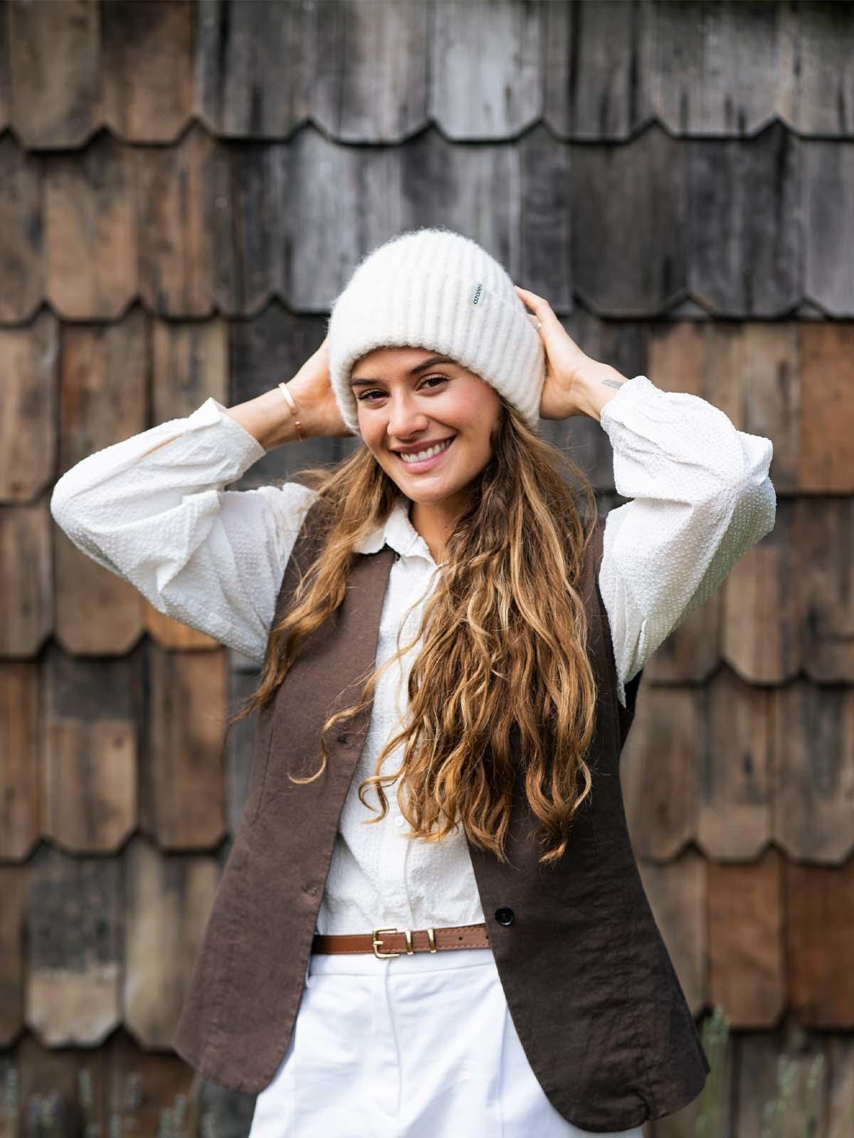 Gorros  Beanie Comfy Mujer Beige-1