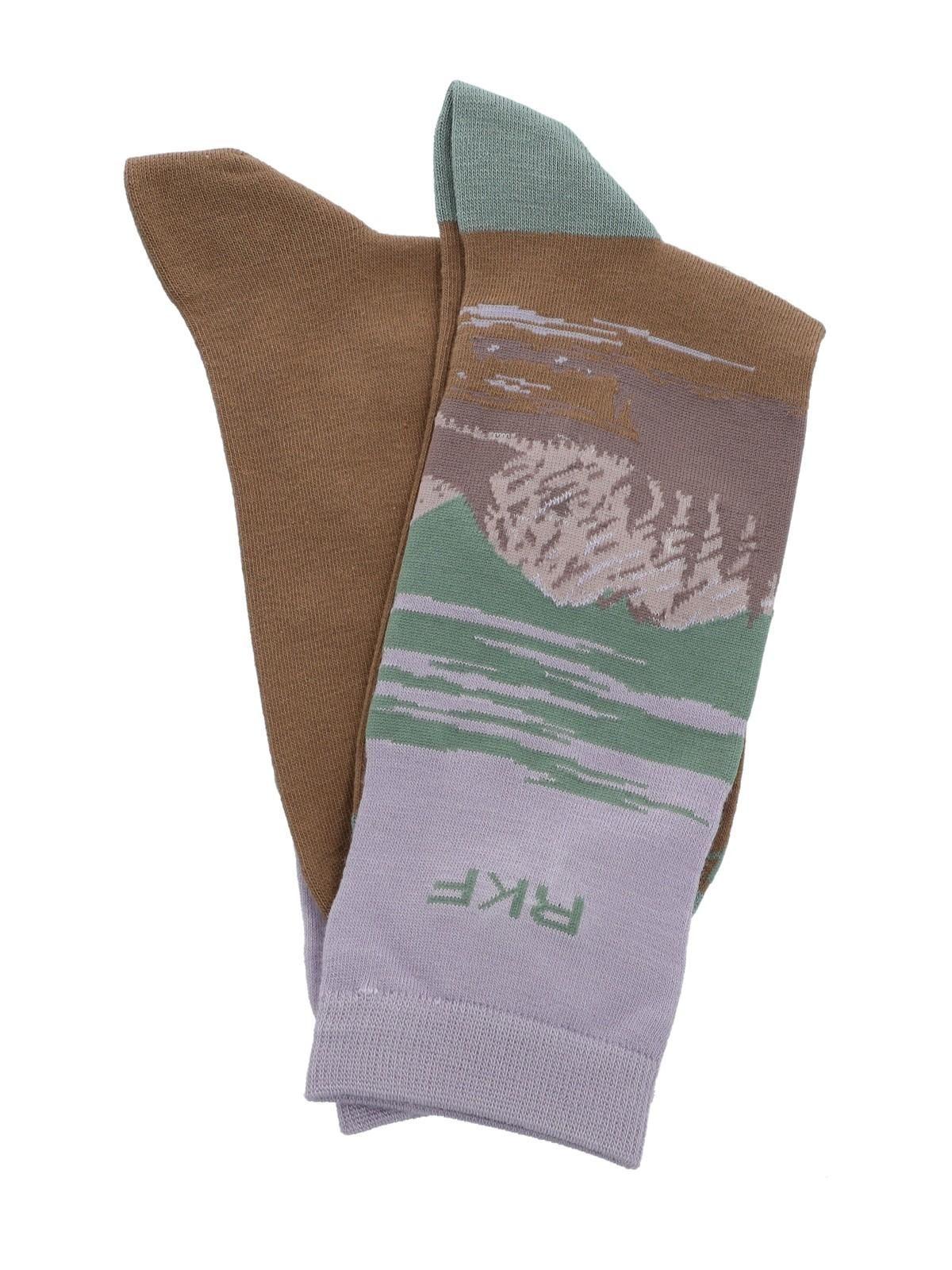 Calcetín Bambú Mujer Diff Mountain Morado-3