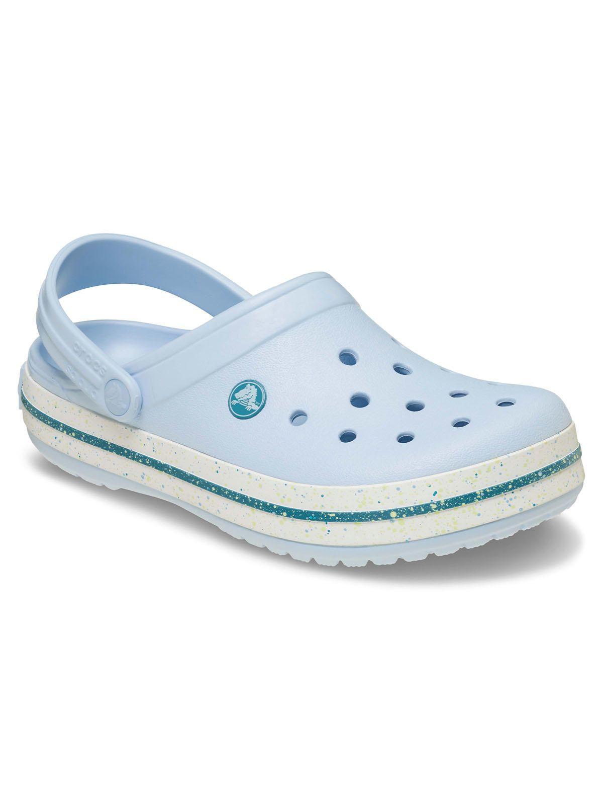 Zueco Crocs Mujer Crocband Celeste Pastel-5