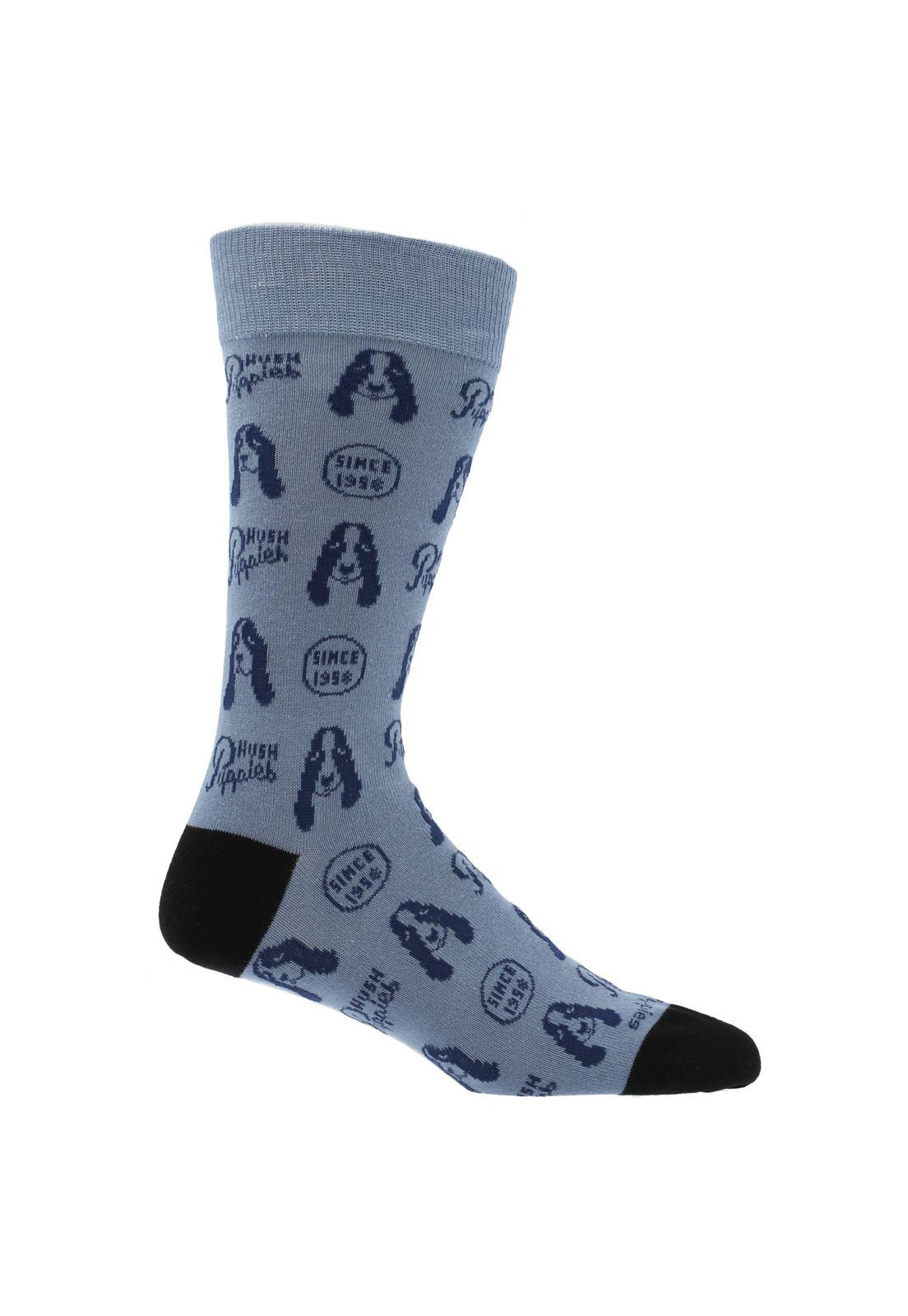 Calcetín Algodón Hombre Dog Puppies Verde-0