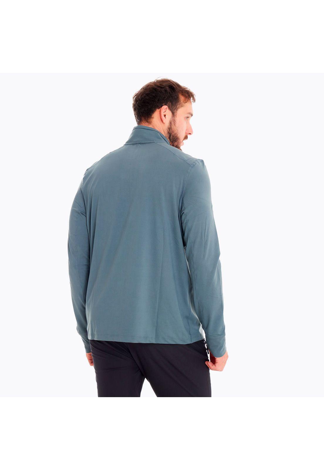 Polerón Hombre Betatherm 1/4 Zip Azul-4
