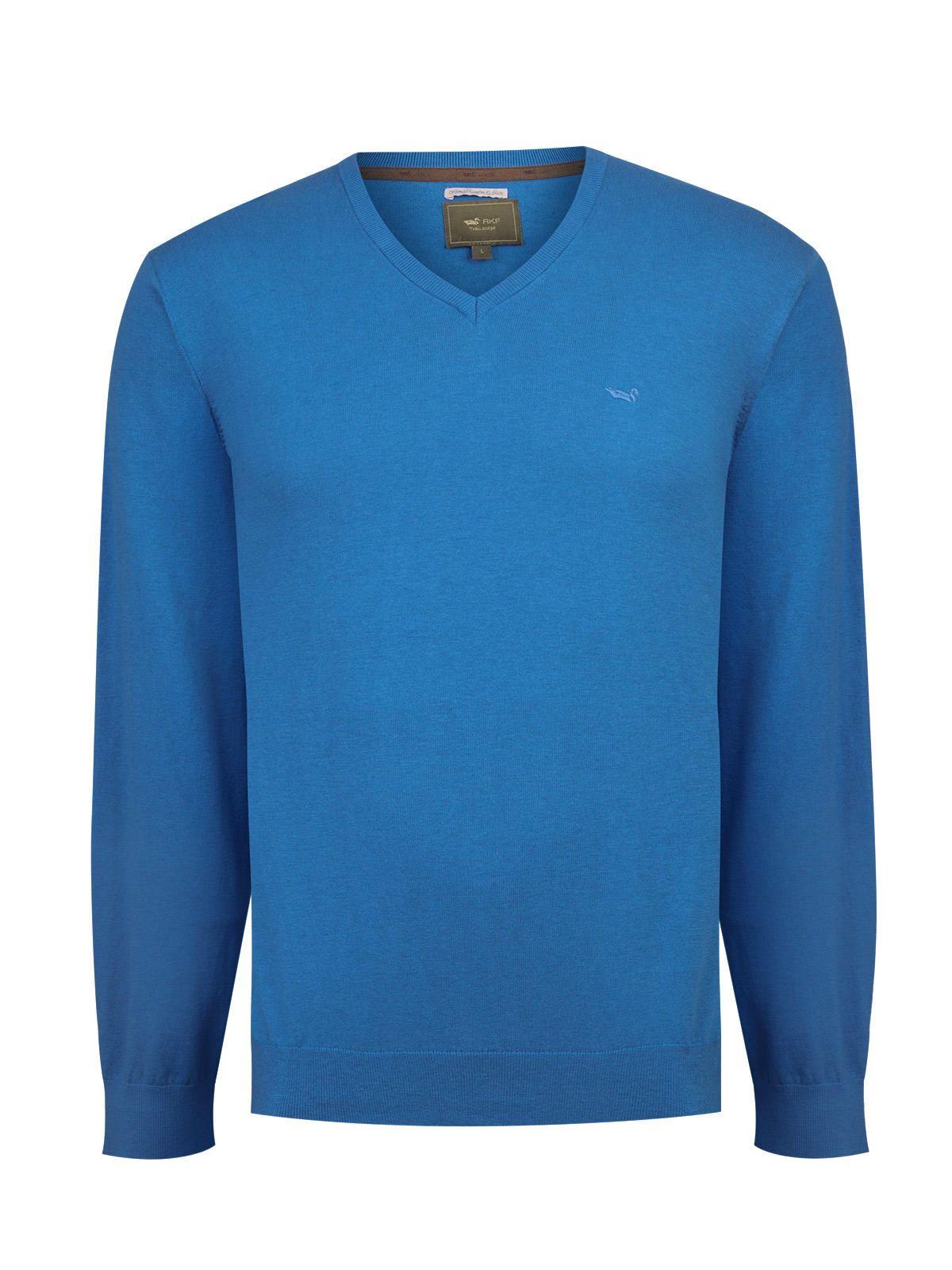 Sweater Algodón Orgánico Hombre Angriv Azul-0