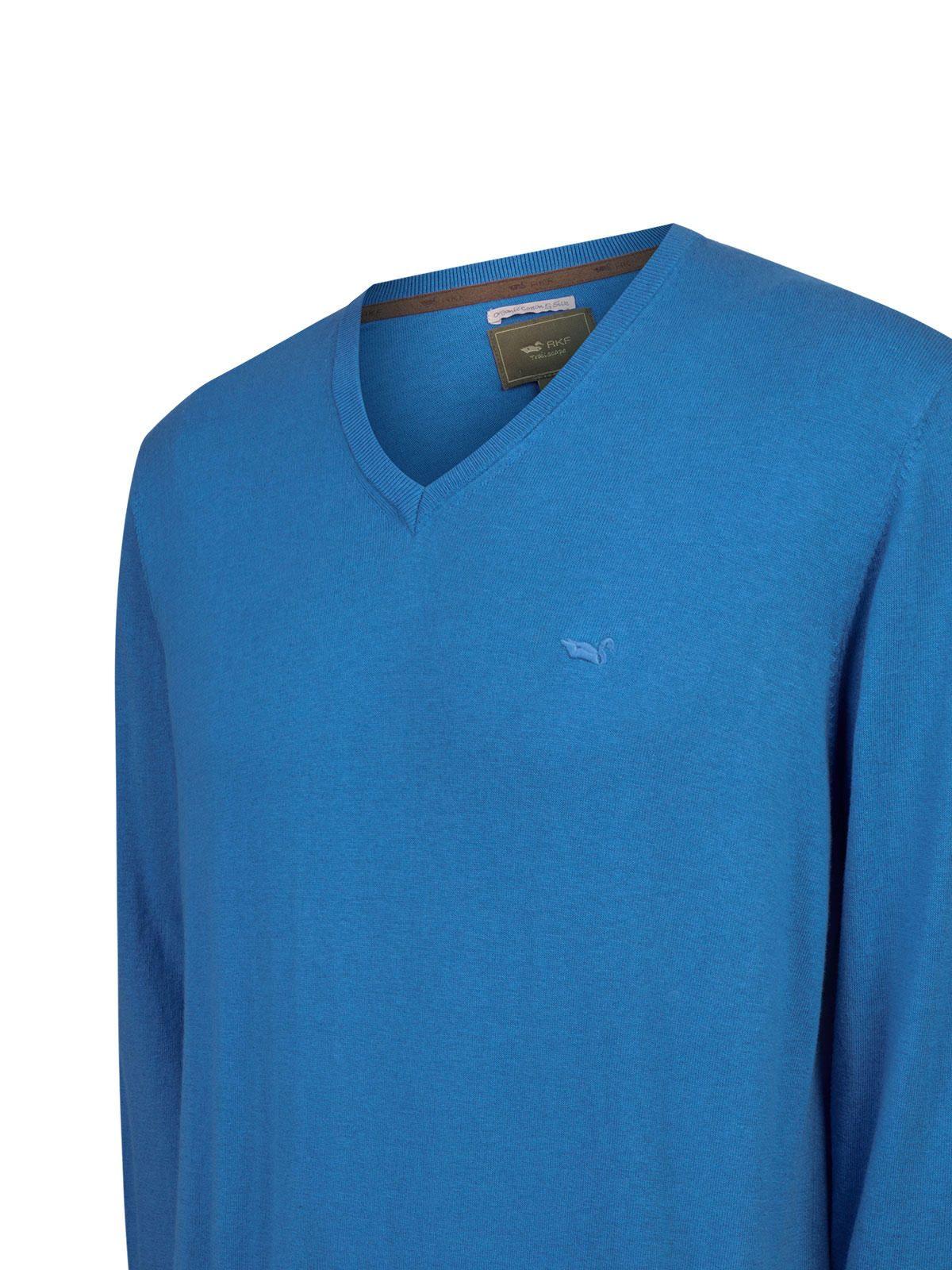 Sweater Algodón Orgánico Hombre Angriv Azul-3