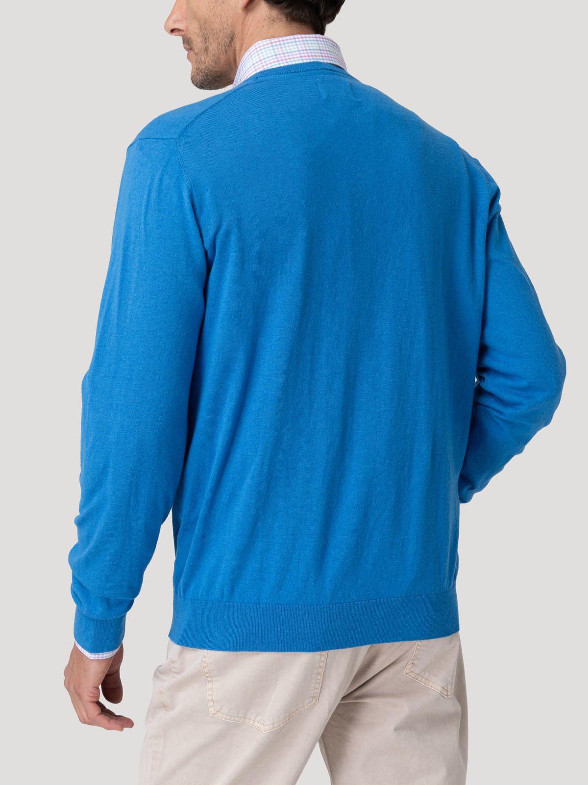 Sweater Algodón Orgánico Hombre Angriv Azul-5