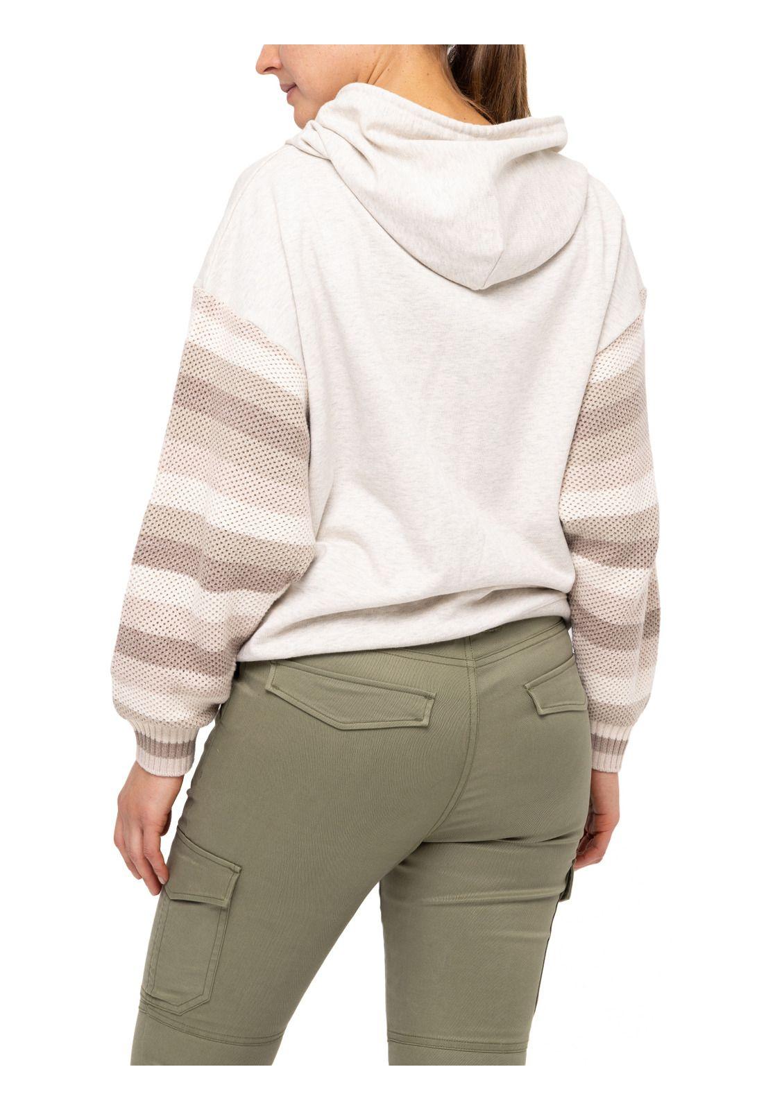 Polerón Algodón Orgánico Este Beige Mujer-5