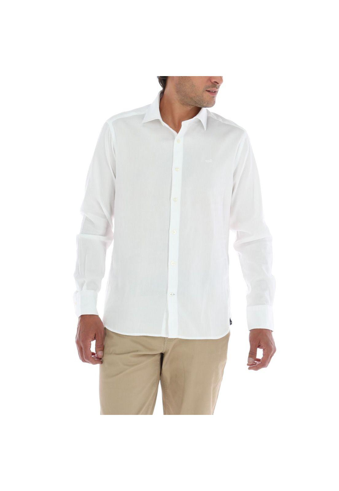 Camisa Hombre Algodón Beepanal Blanco-0