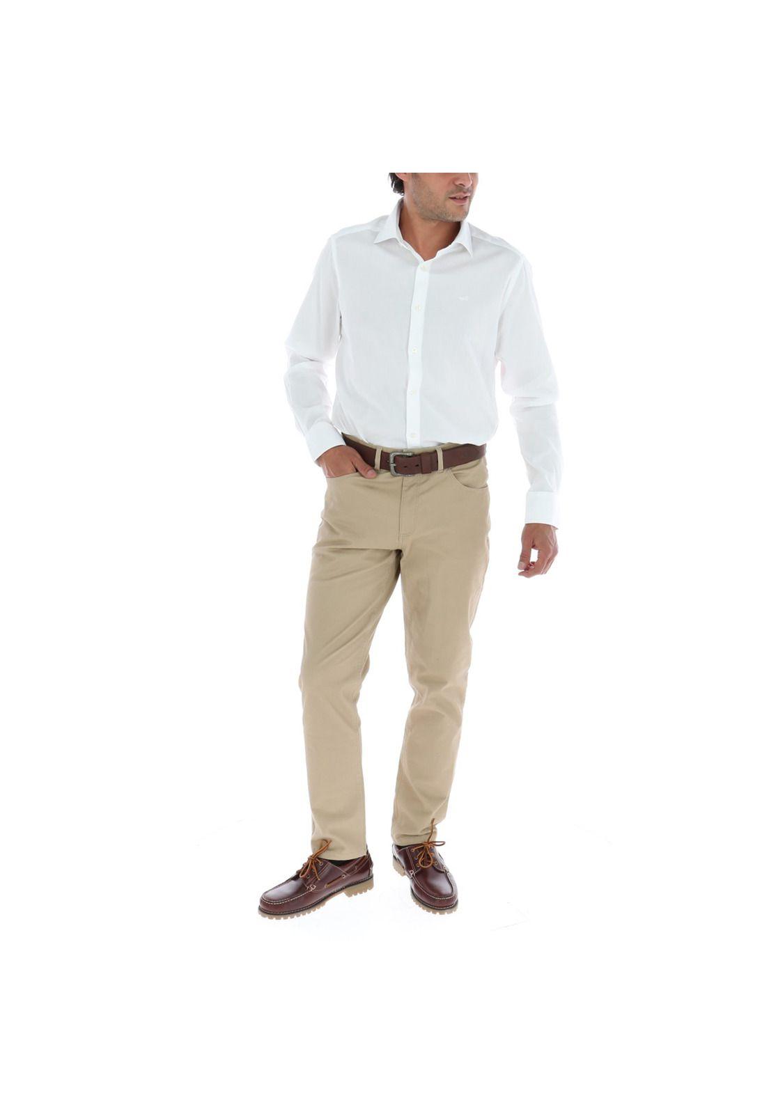 Camisa Hombre Algodón Beepanal Blanco-4