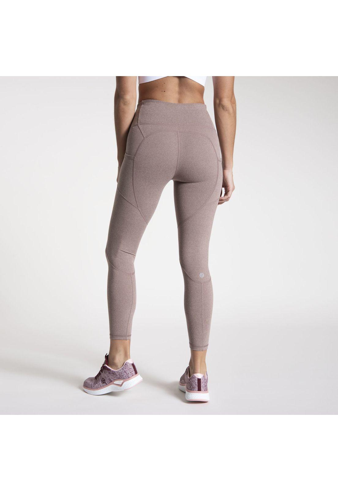 Calzas Mujer Hr Ankle W/Pocket Burdeo-2