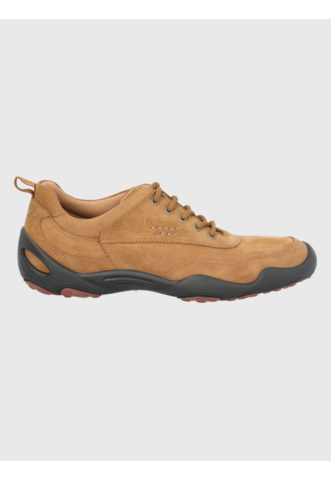 Zapatilla Cuero Café Claro Hombre Mills -1