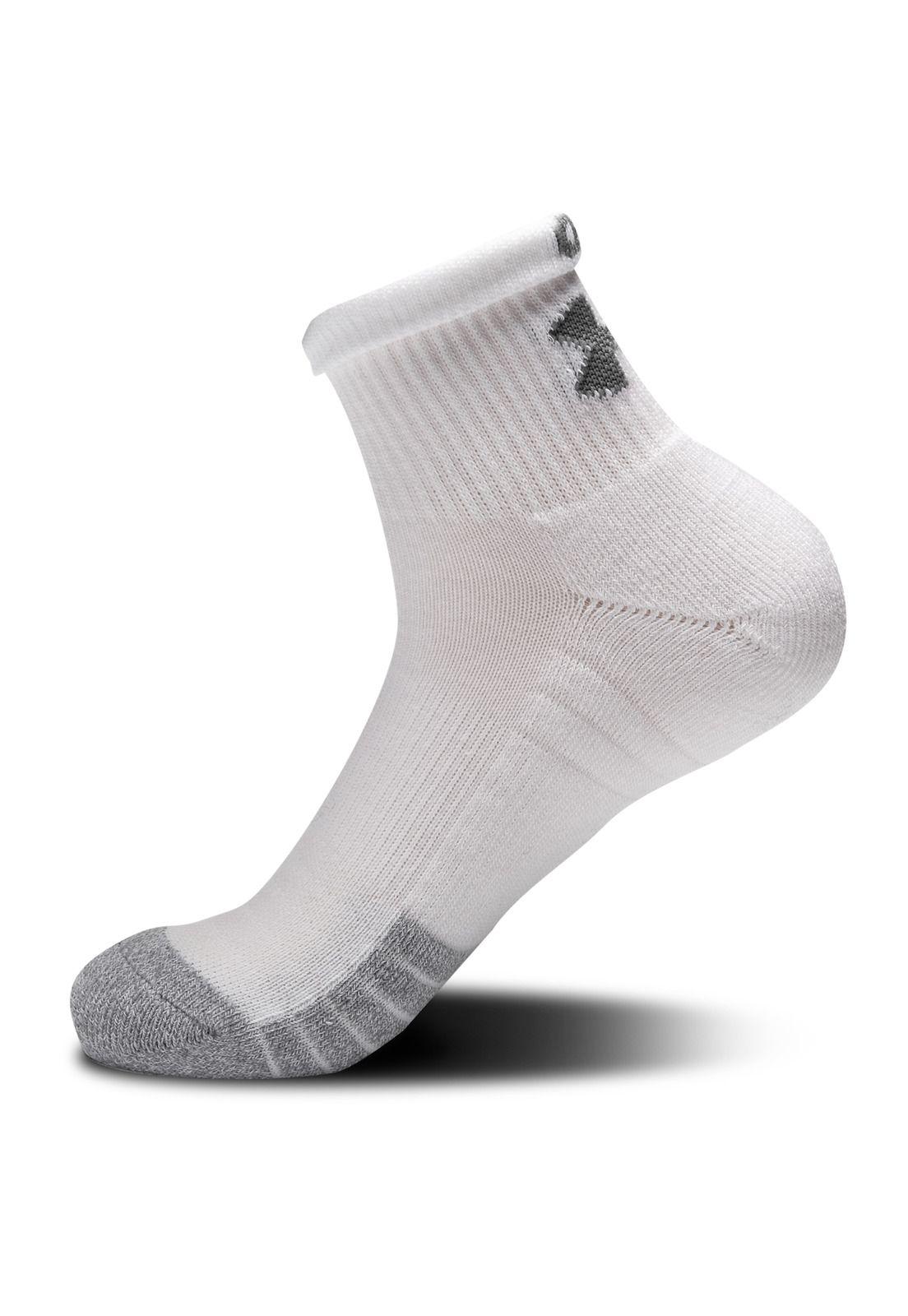 Calcetín Heatgear Quarter 3Pk Blanco-3