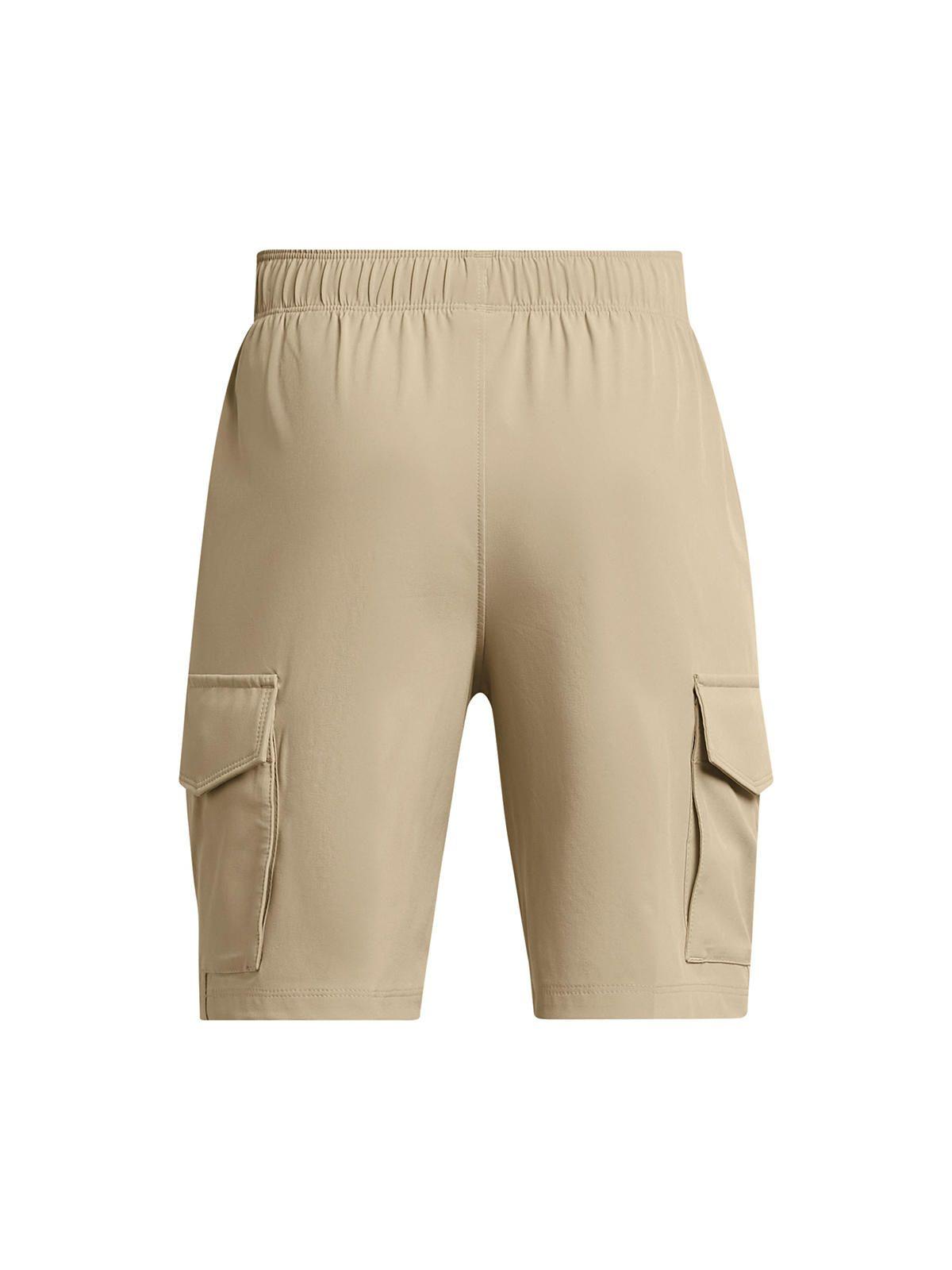 Shorts Cargo UA Tech para Niño Café-1