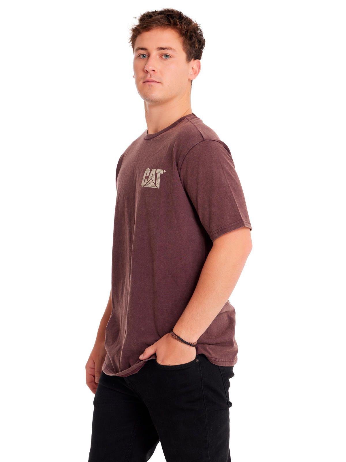Polera Manga Corta Unisx Herit Unif HW Wash Burdeo-1