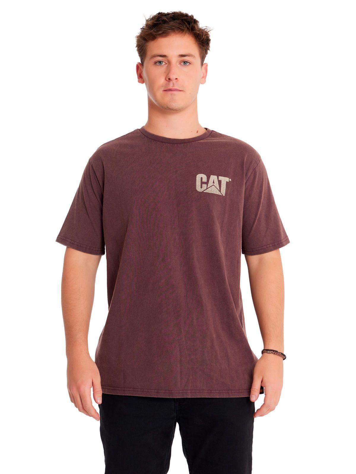 Polera Manga Corta Unisx Herit Unif HW Wash Burdeo-4