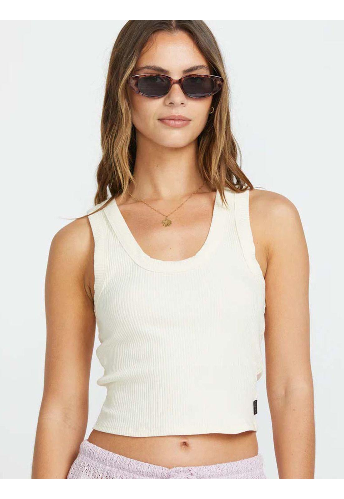 Polera Mujer Rerun Blanca Billabong-5