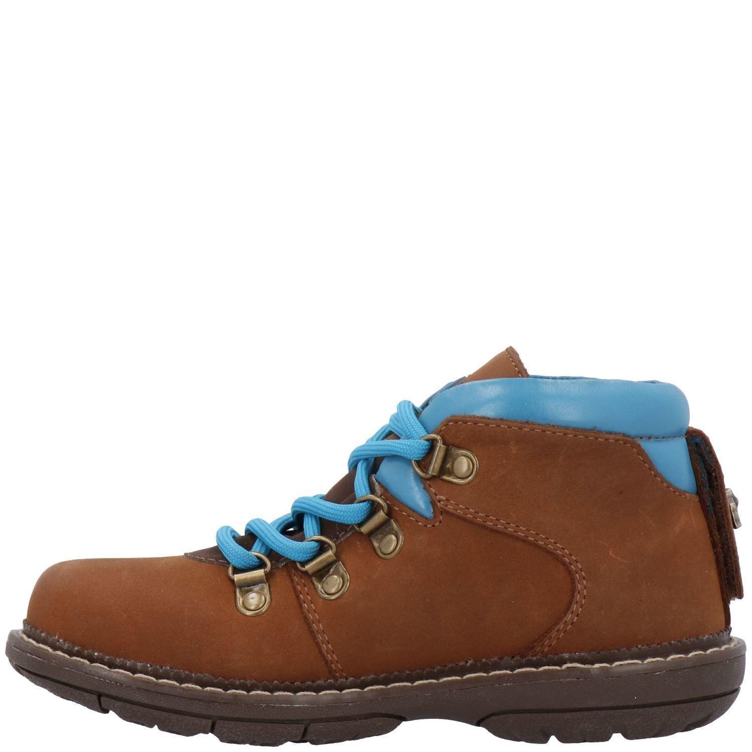 Botin Cuero Niño New 101 Tri Café-4