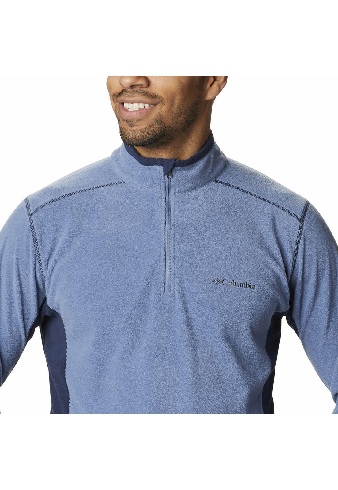 Polar Microfleece Hombre Klamath Range Half Celeste-0