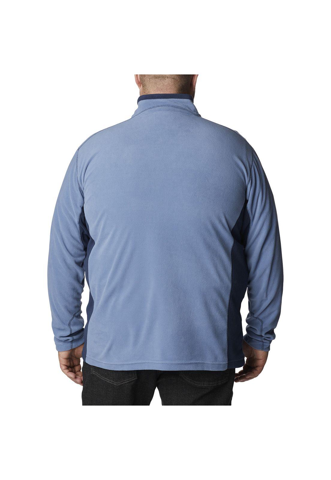 Polar Microfleece Hombre Klamath Range Half Celeste-5