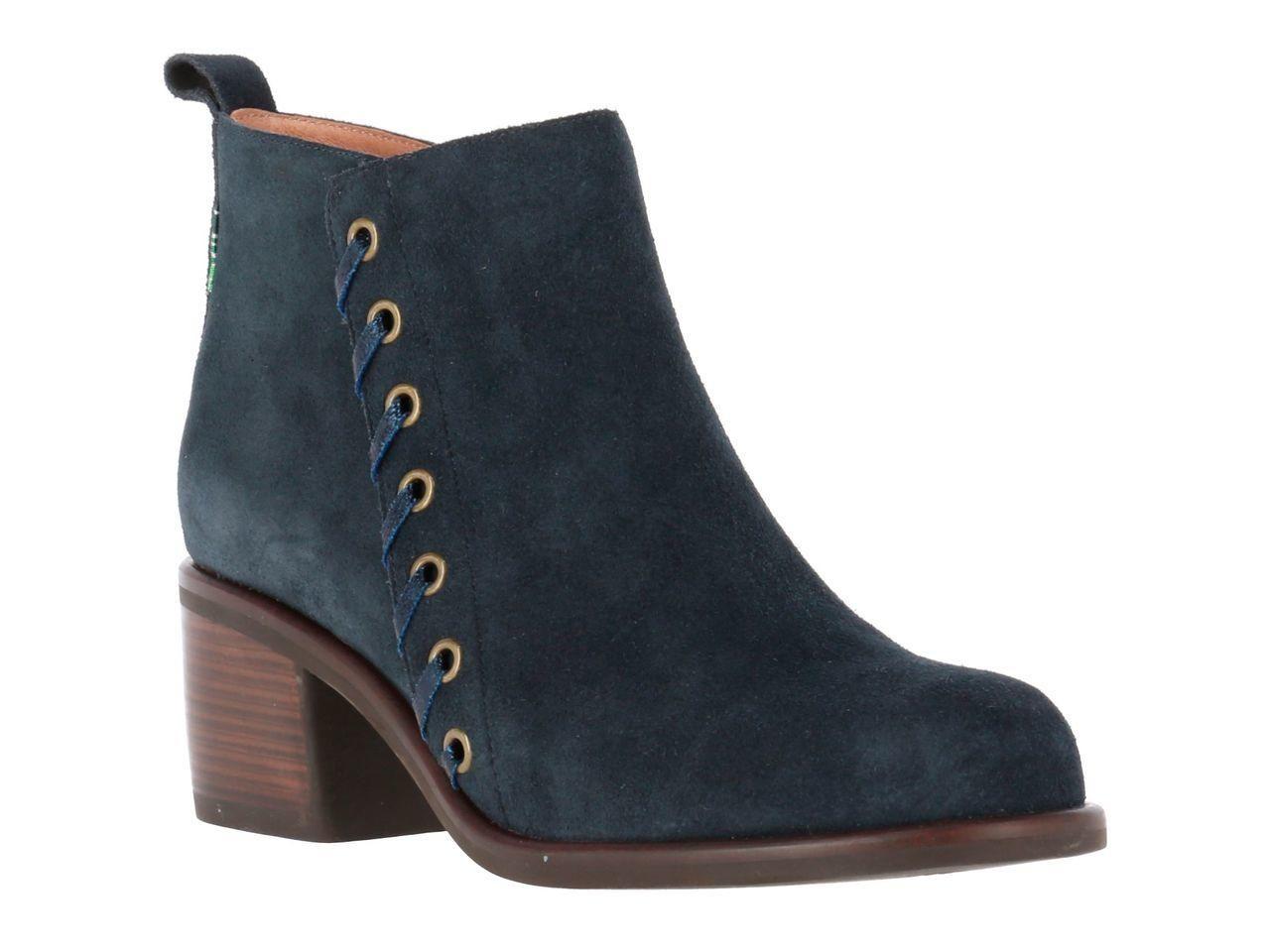 Botin Cuero Gamuzado Lotus Navy Blue-0