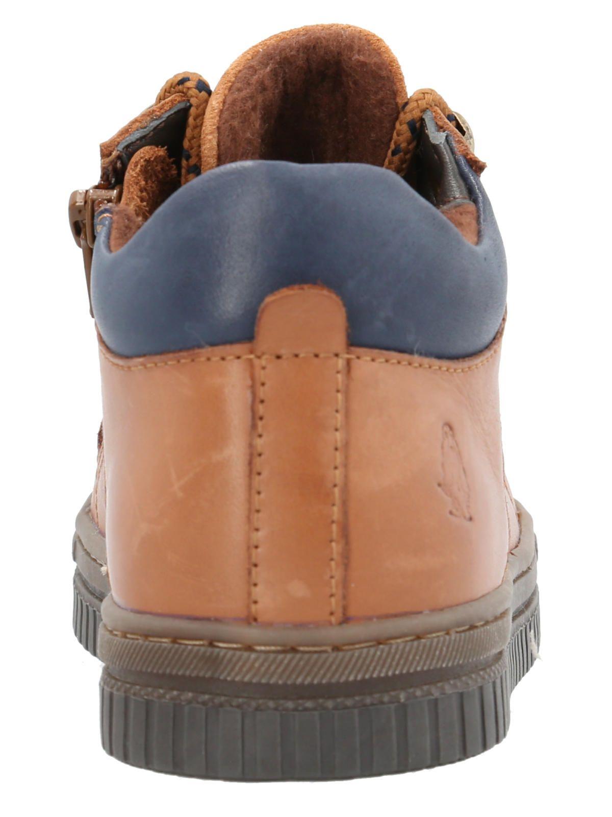 Zapatilla Cuero Waco Niño Café-6