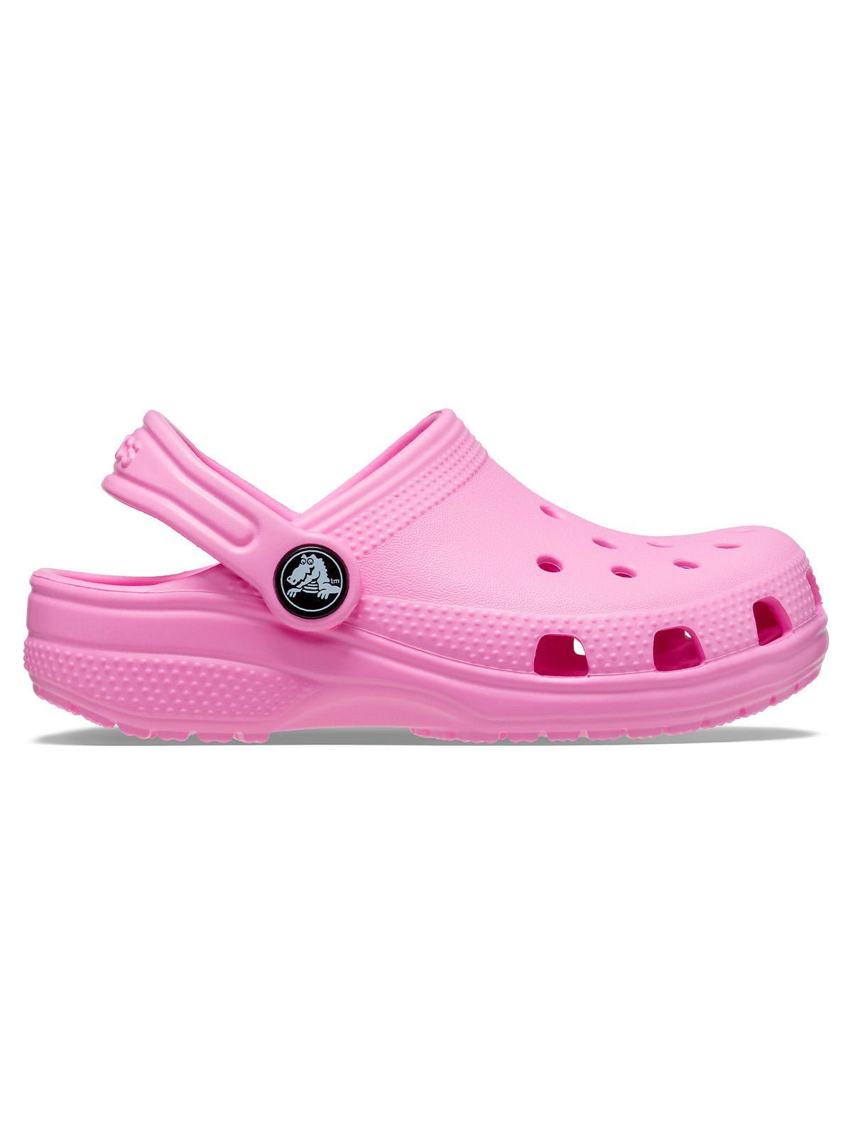 Zueco Crocs Niño Classic Clog T Rosado-0