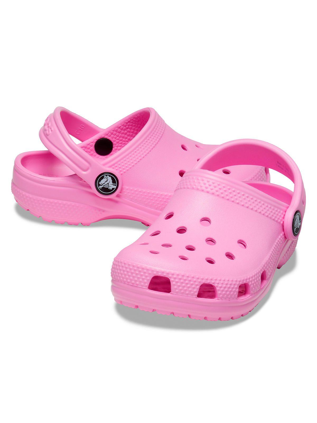 Zueco Crocs Niño Classic Clog T Rosado-3