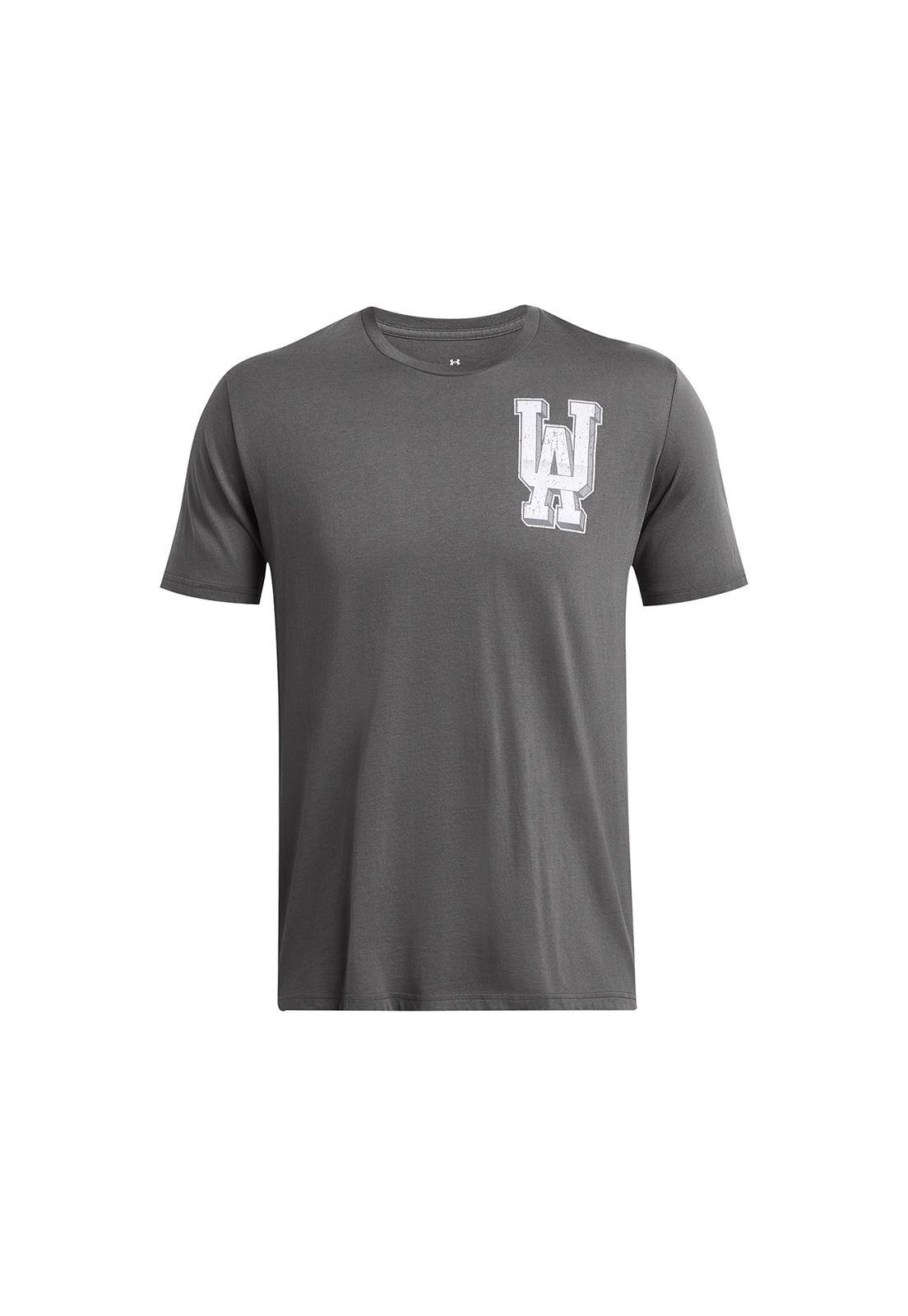 Polera Manga Corta Armor Chrme Hombre Gris-0