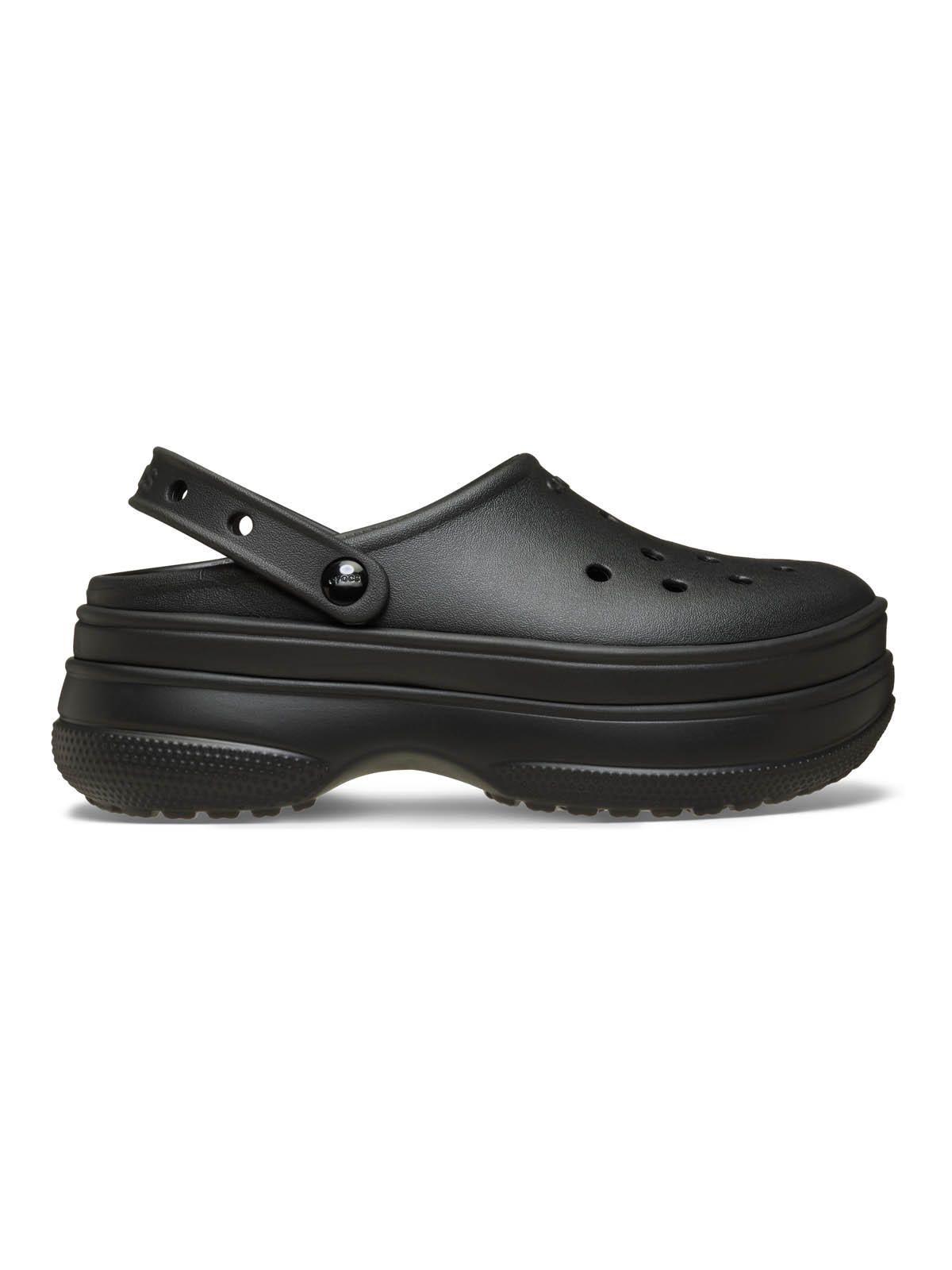 Zueco Unisex Classic Stacked Clog Negro-0