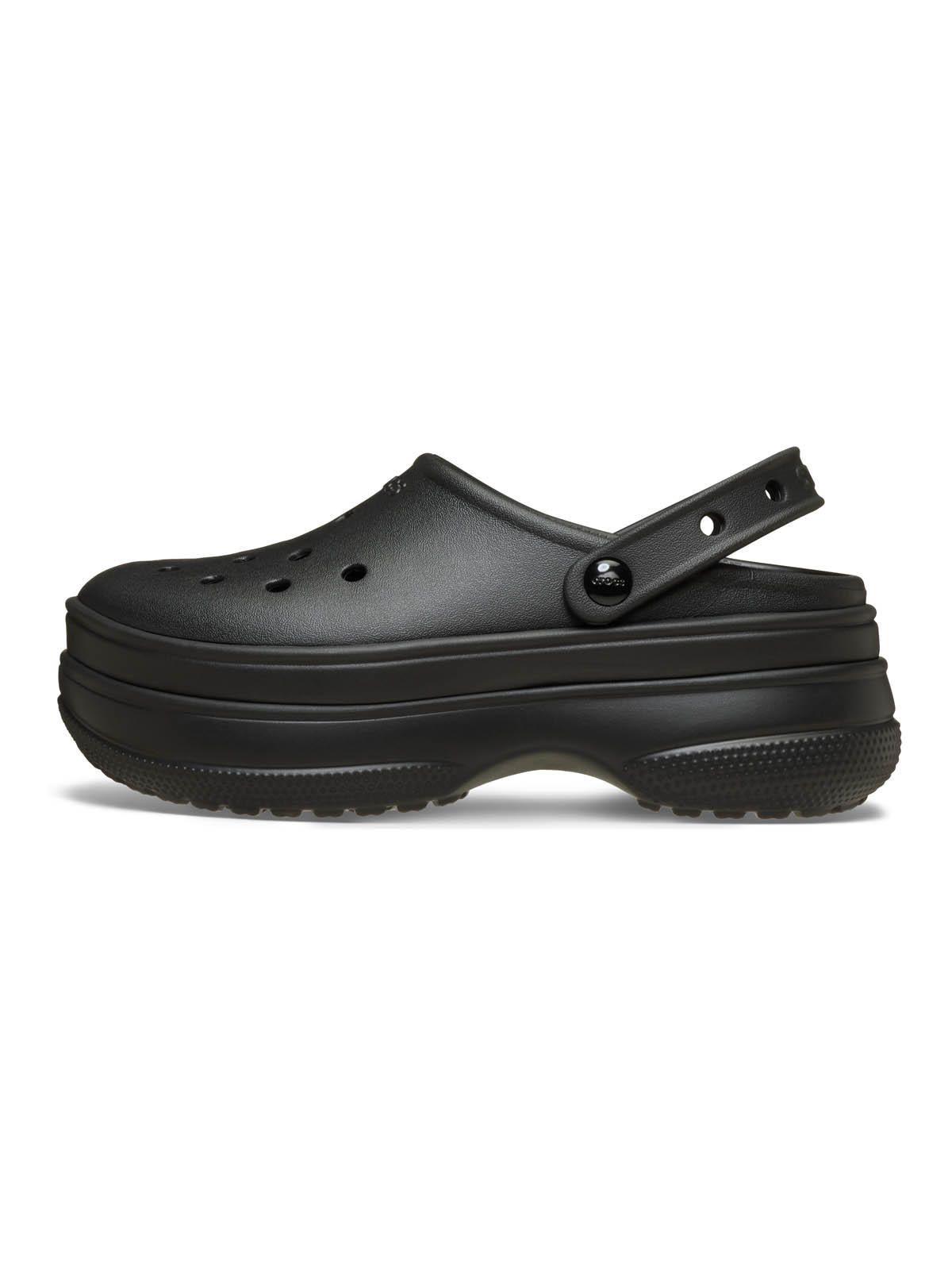 Zueco Unisex Classic Stacked Clog Negro-1