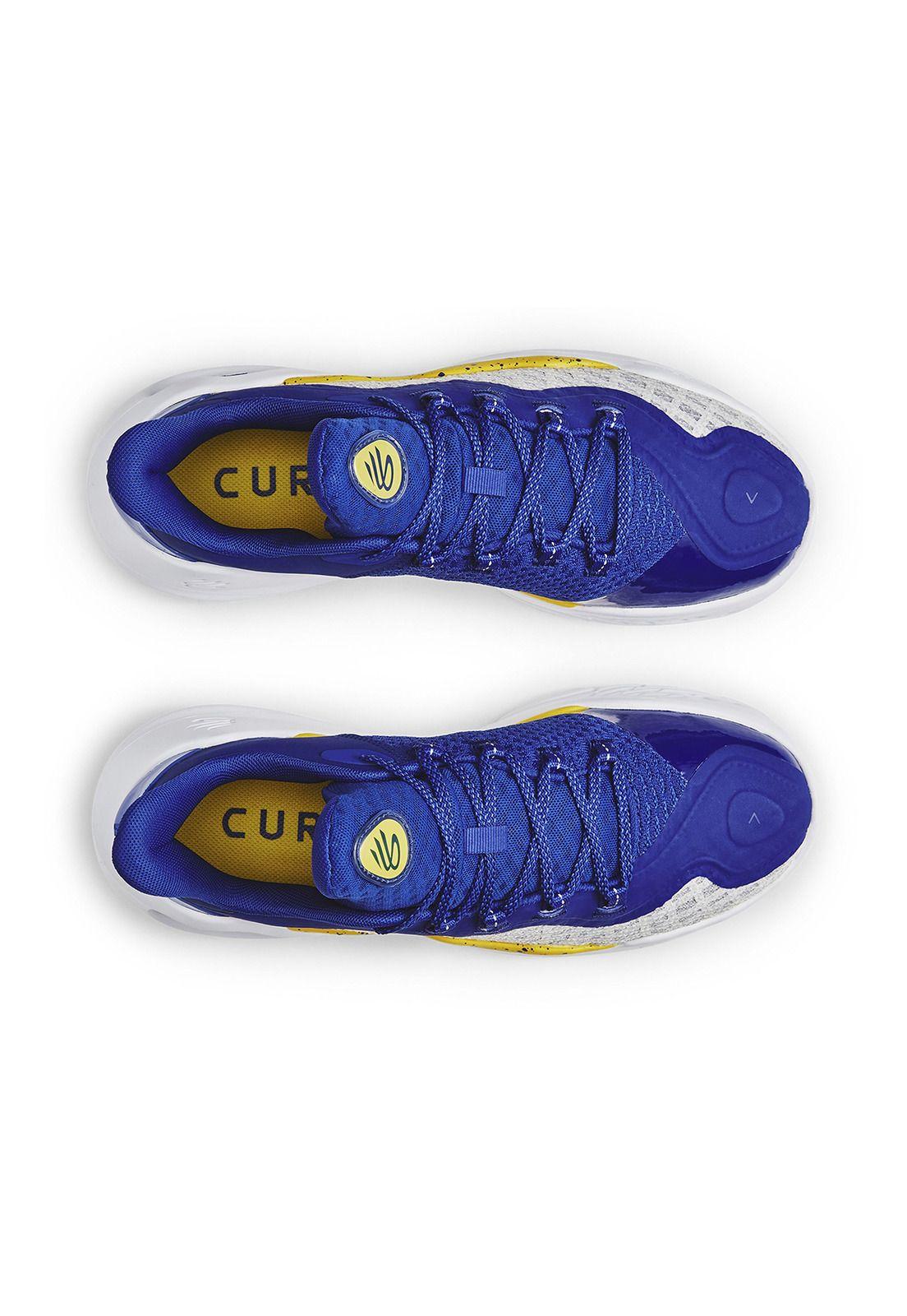 Zapatilla Under Armour Curry 11 Dub Unisex Blanco-4