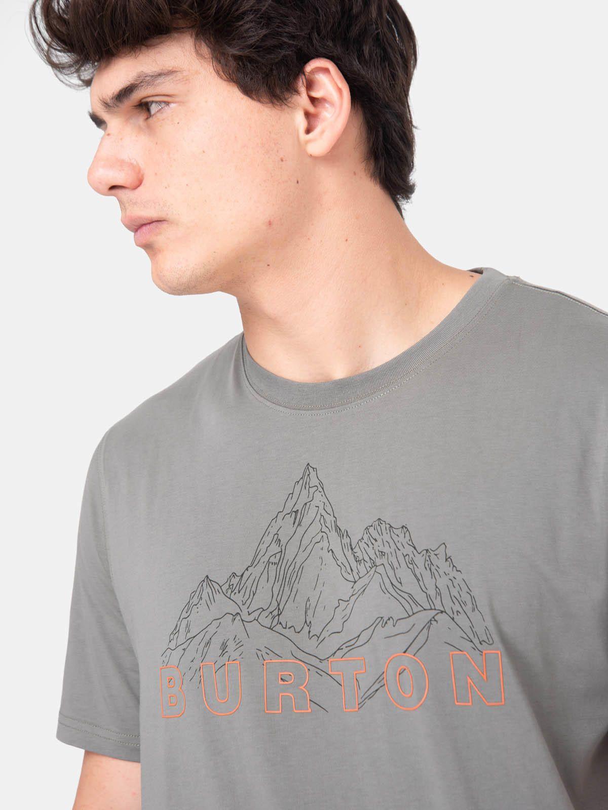 Polera M/C Hombre Mountain Stamp Verde -3