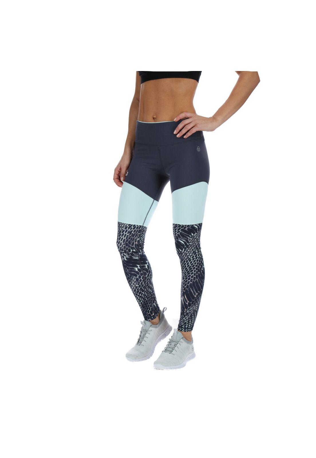 Calza Legging Tri Color Gris-1