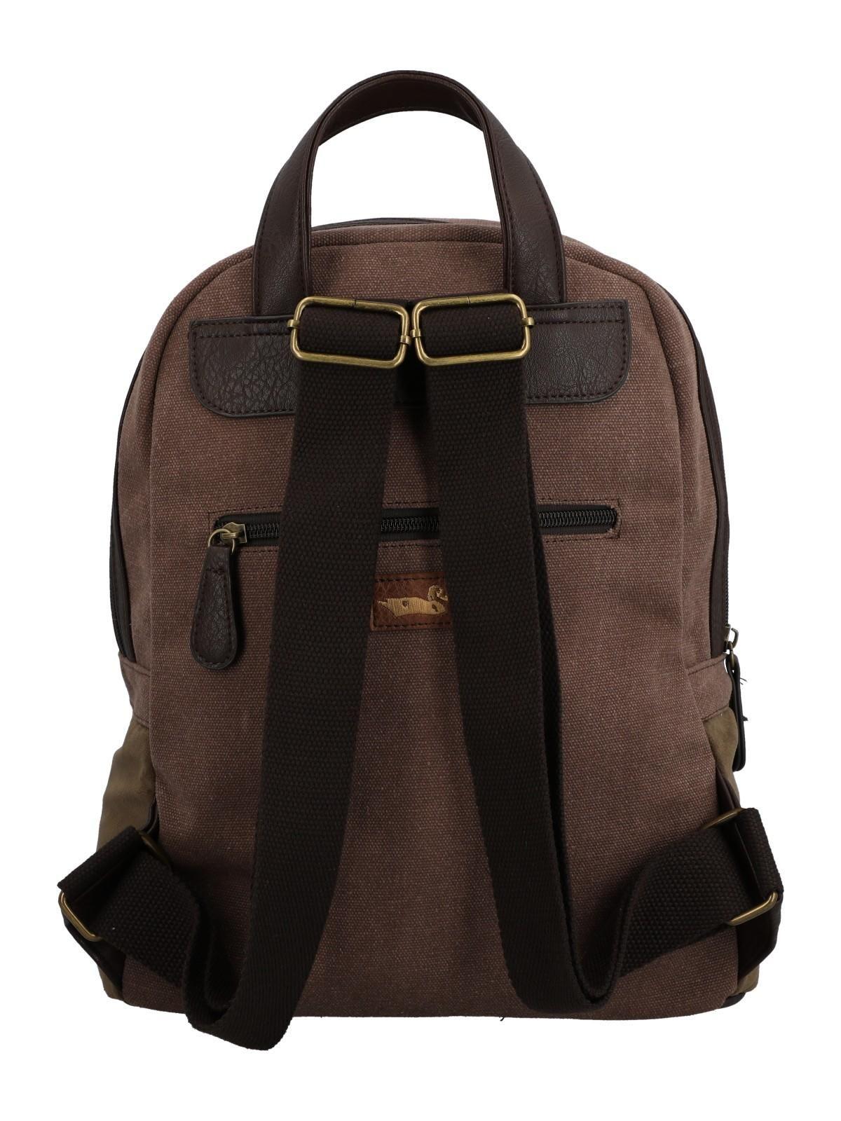 Mochila Textil Mujer Carmin Back Café-2