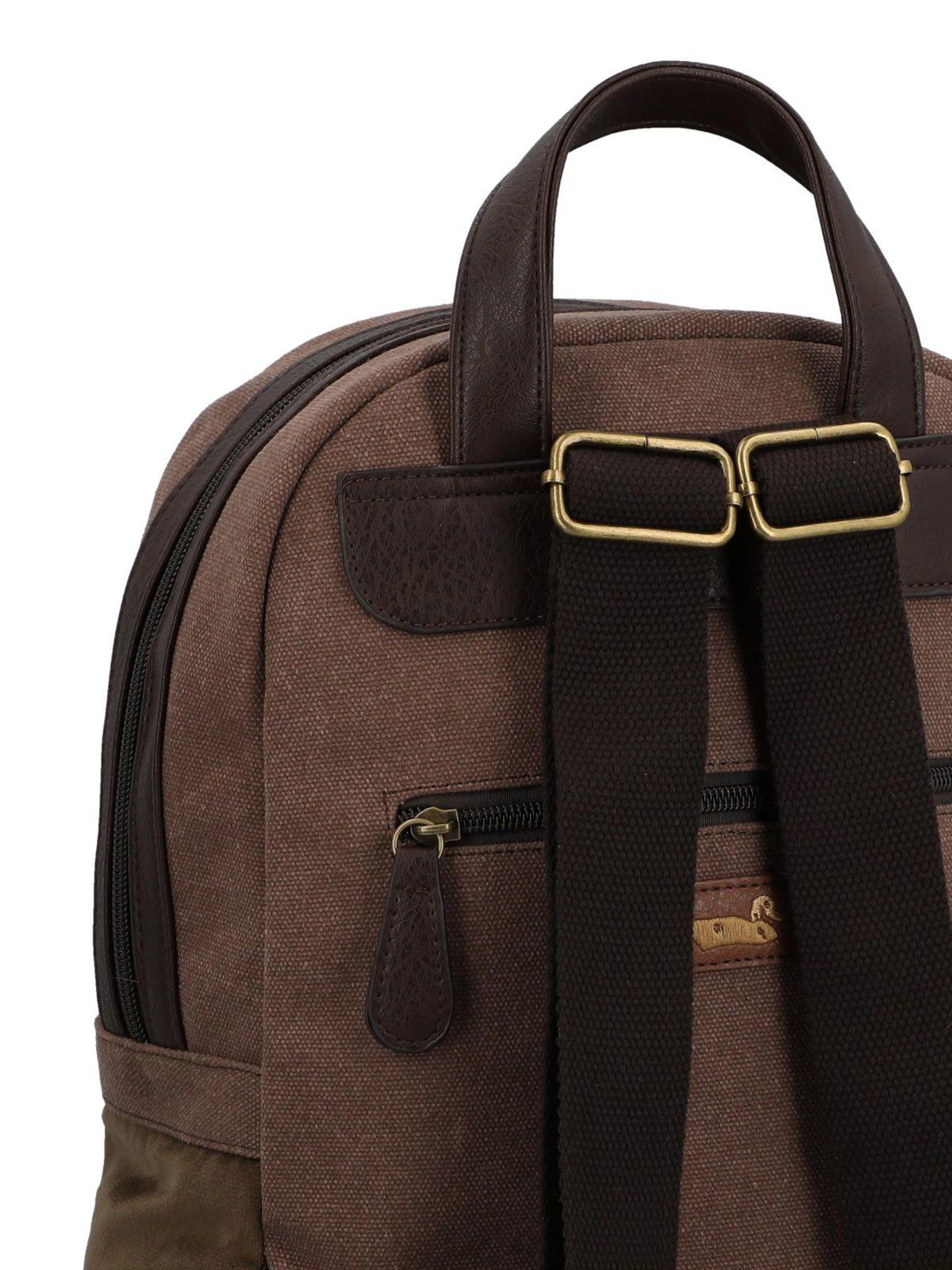 Mochila Textil Mujer Carmin Back Café-4