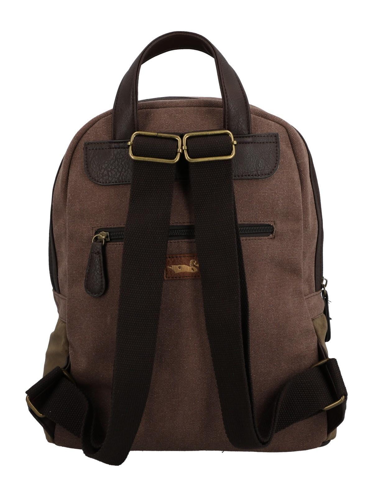 Mochila Textil Mujer Carmin Back Café-2