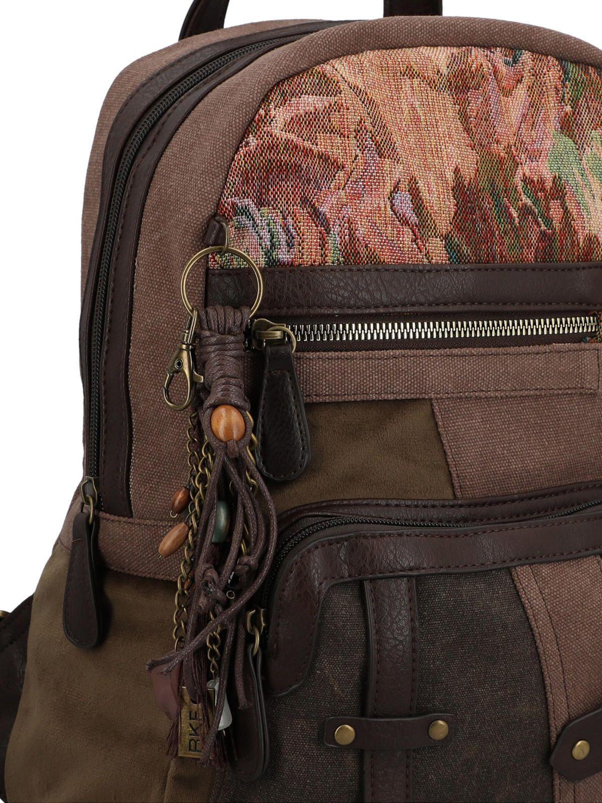 Mochila Textil Mujer Carmin Back Café-3