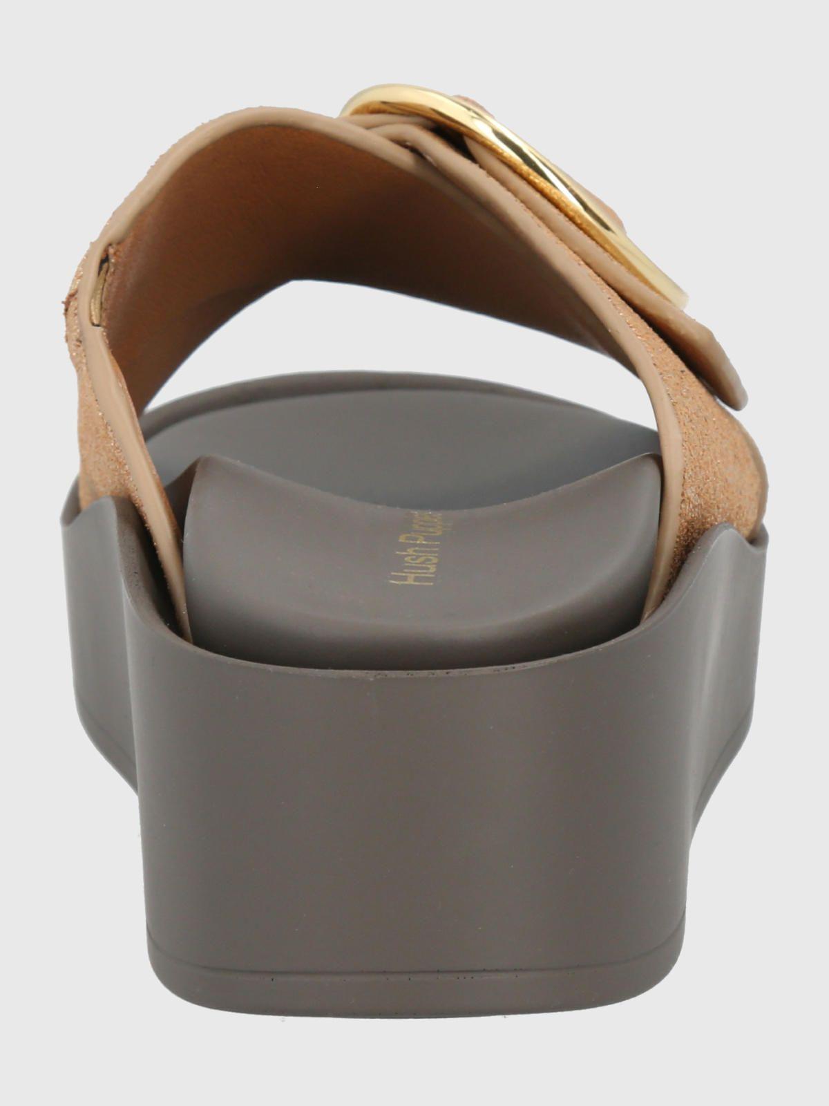 Sandalia Cuero Dorado Mujer Gise -5