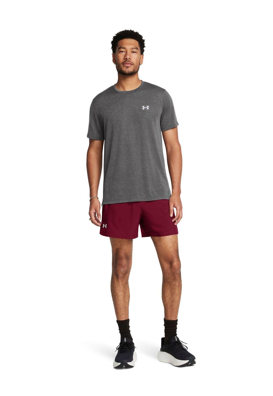 Shorts UA Launch de 5" para hombre Rojo-5