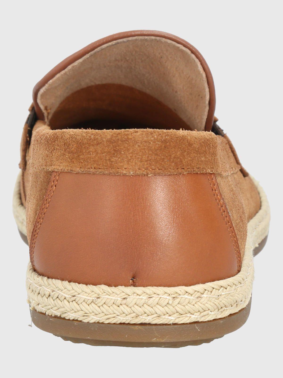 Mocasín Cuero Café Claro Hombre Montella -5