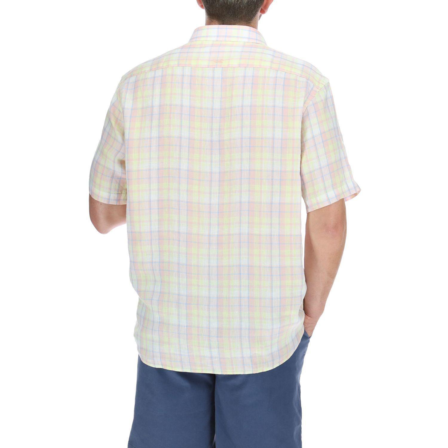 Camisa Lino Hombre Linenplaid Multicolor Rockford-2