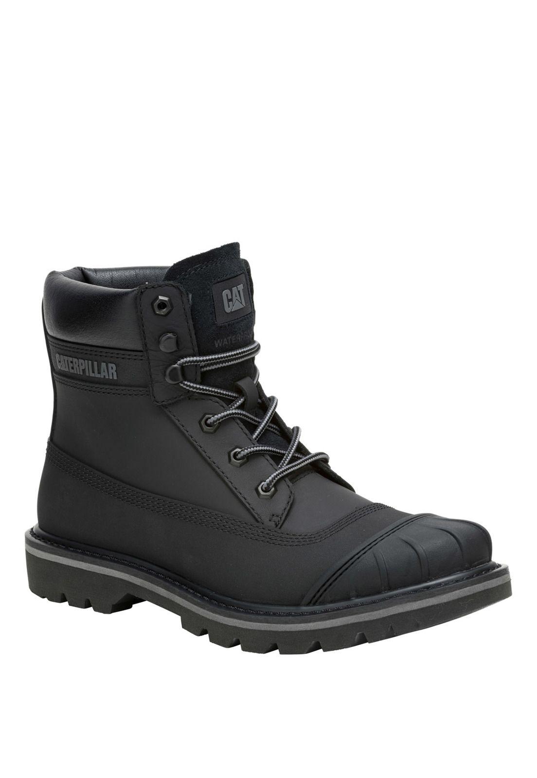 Botin Cuero Hombre Colorado Galosh Negro-0