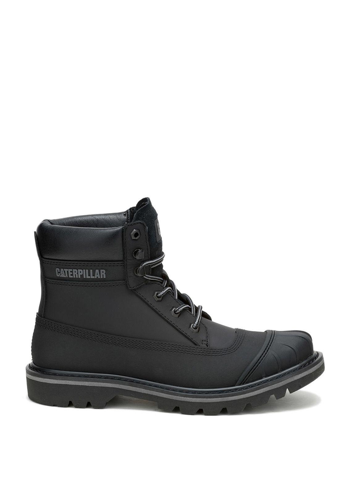 Botin Cuero Hombre Colorado Galosh Negro-1