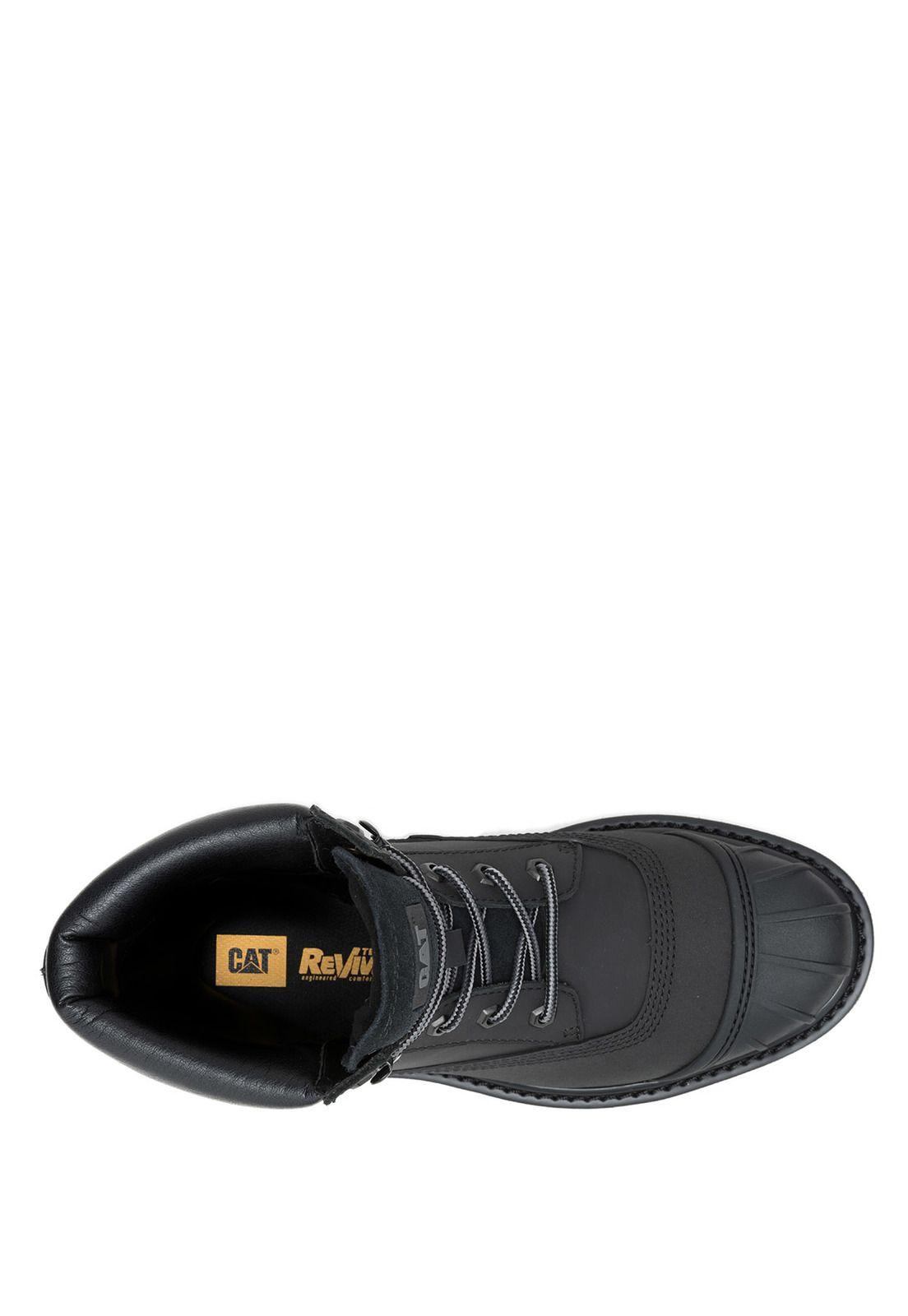 Botin Cuero Hombre Colorado Galosh Negro-6
