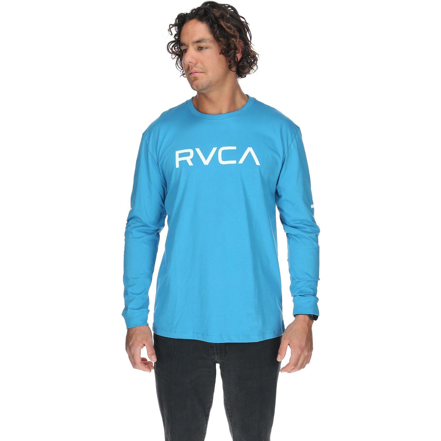 Polera M/C Hombre Big Rvca Ls Azul-0