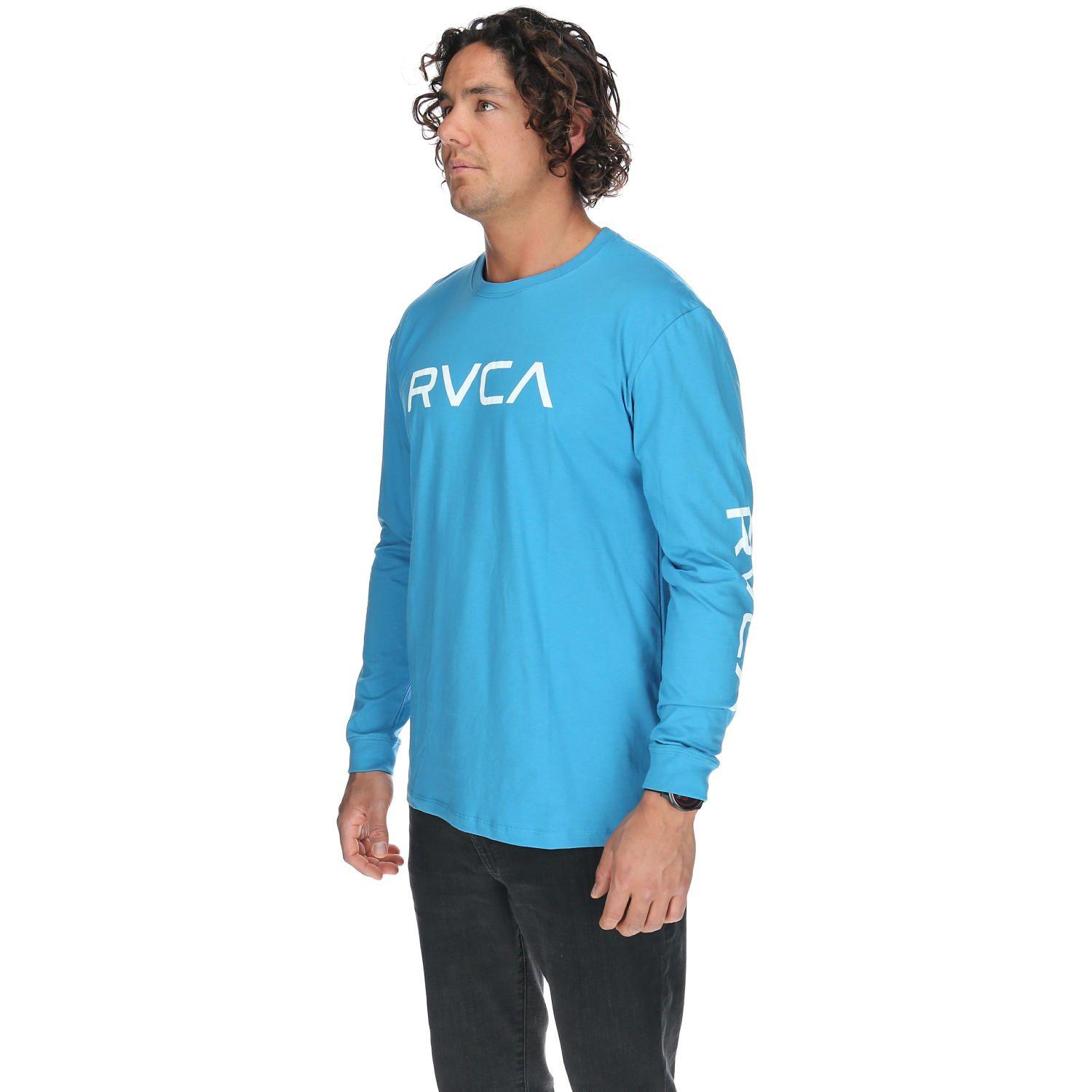 Polera M/C Hombre Big Rvca Ls Azul-1