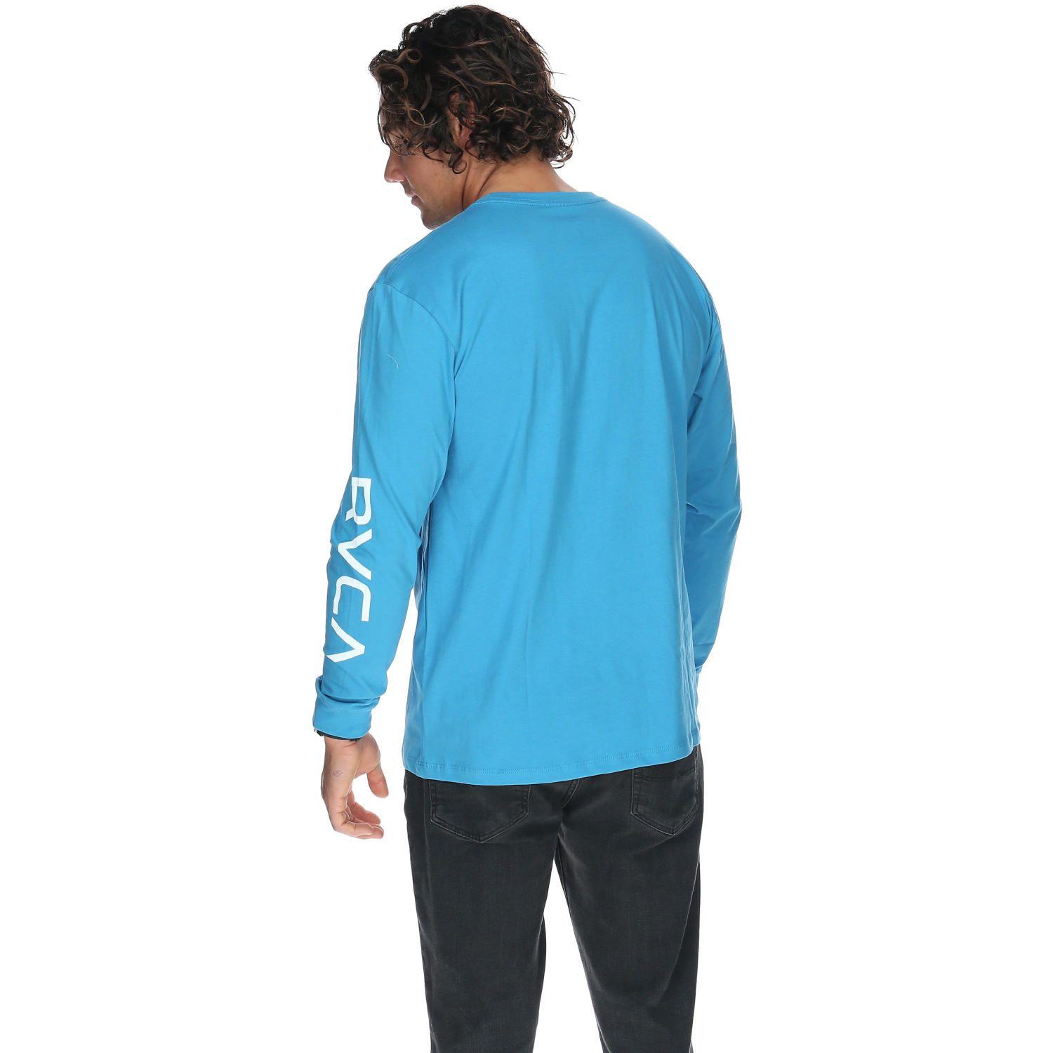 Polera M/C Hombre Big Rvca Ls Azul-2