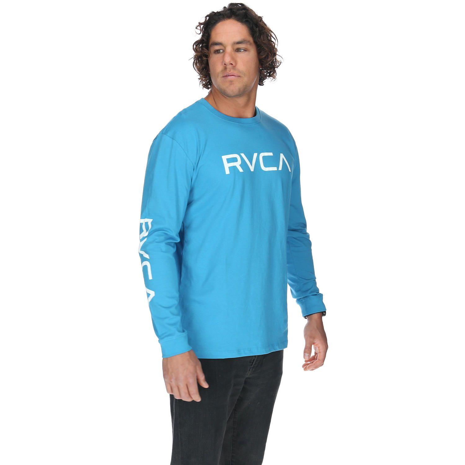 Polera M/C Hombre Big Rvca Ls Azul-3