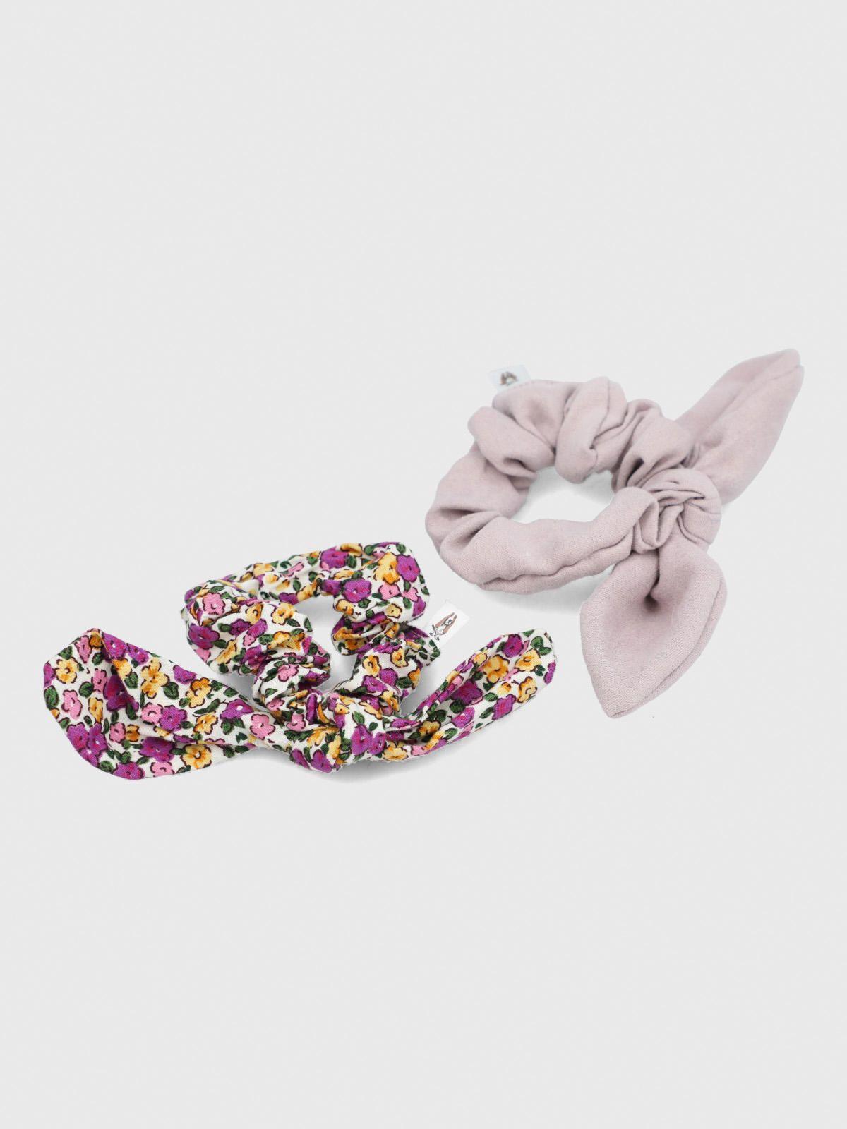 Pack 2 Scrunchie Algodón Niña Multicolor-3
