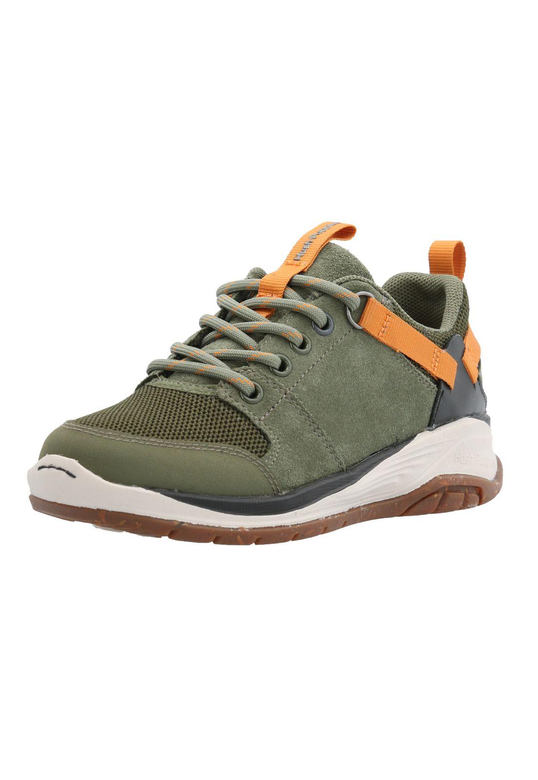 Zapatilla Cuero Moveland Niño Verde-4