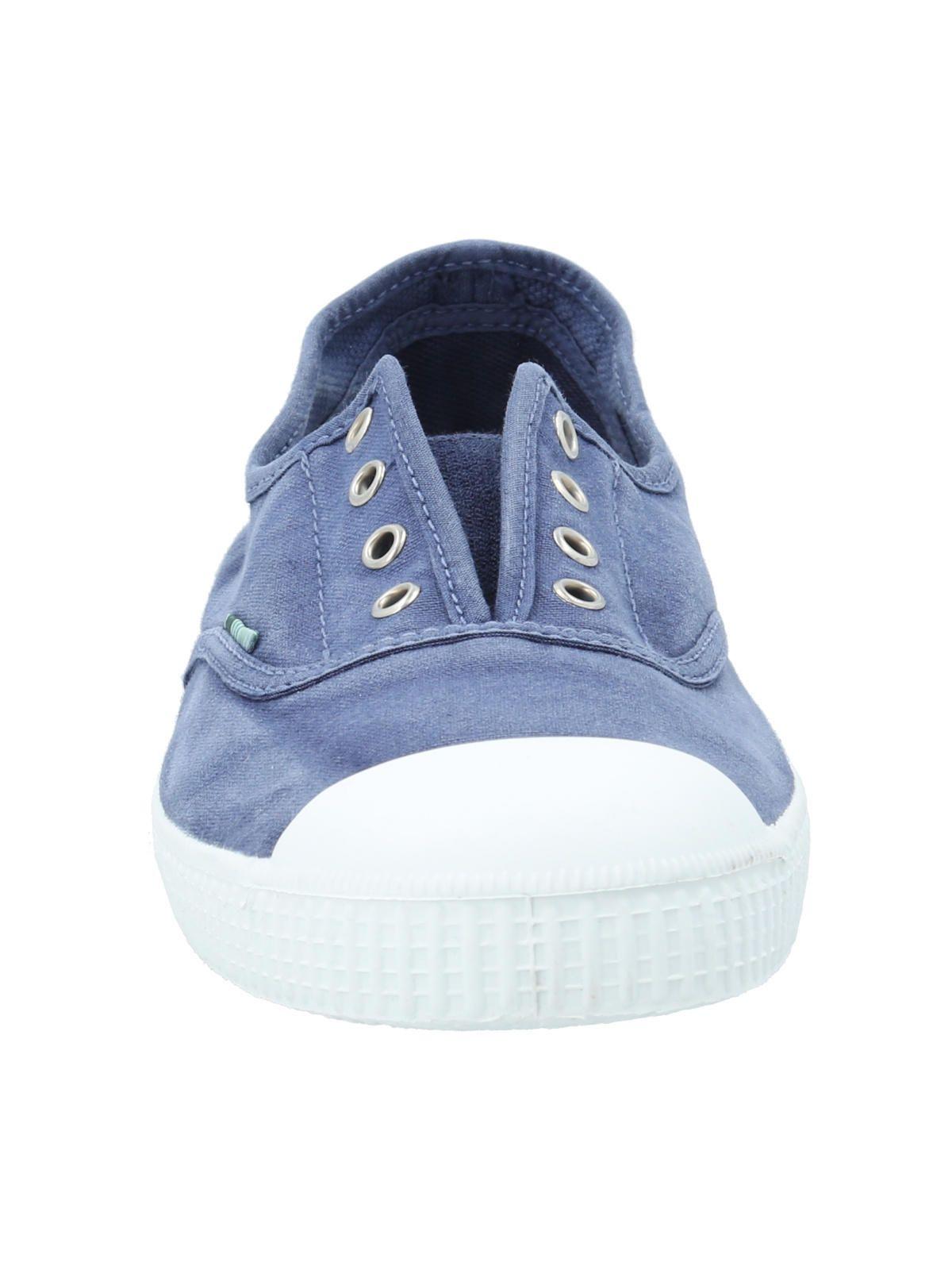Zapatilla Algodón Orgánico Mujer Greece Azul-3