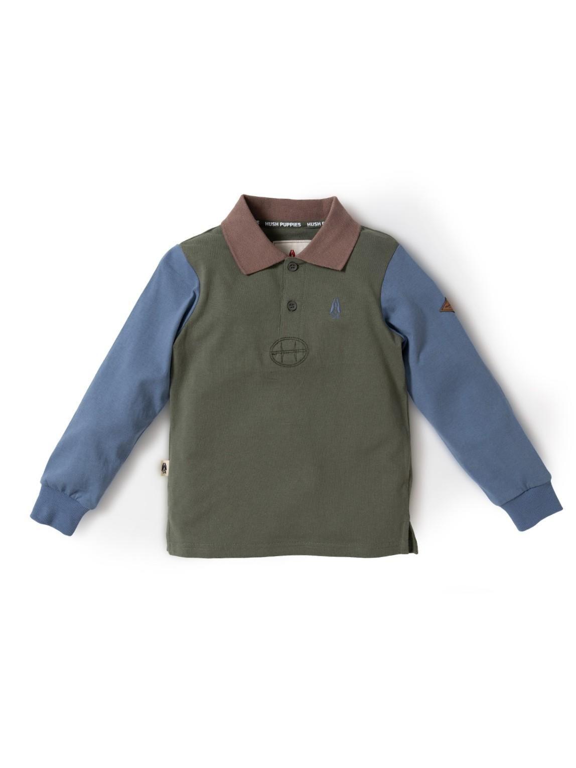 Polera Manga Larga Niño North Verde-0